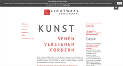 Desktop Screenshot of lichtwarkgesellschaft.de