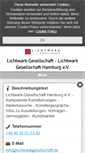 Mobile Screenshot of lichtwarkgesellschaft.de